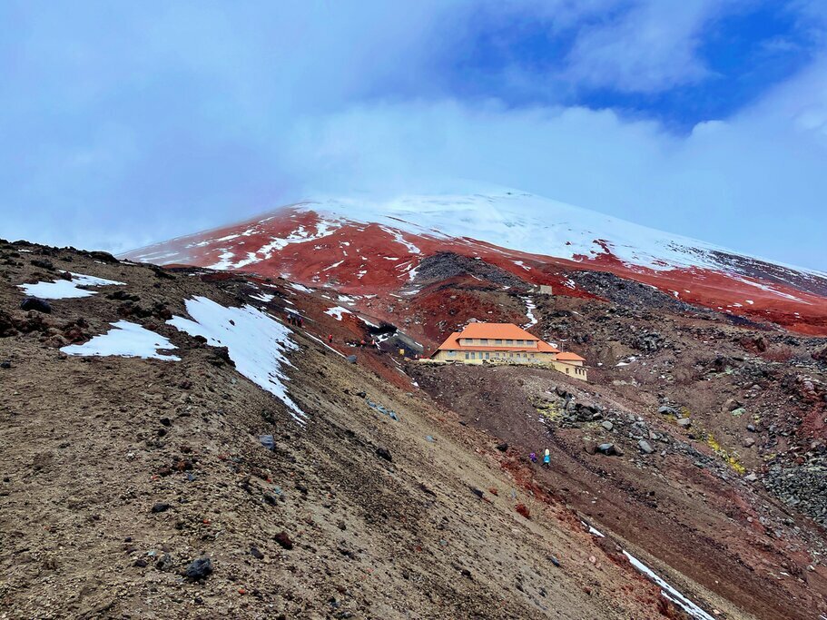 Jose Rivas refuge on the slopes of Cotopaxi