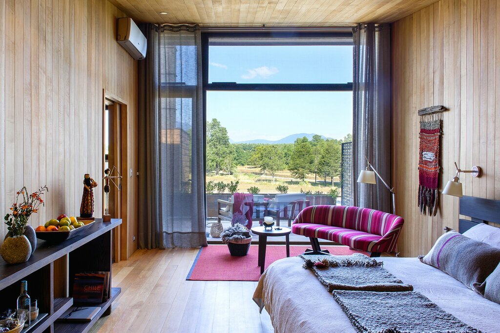 Stay in a 5-star retreat in Chile's Lake District (photo courtesy of andBeyond Vira Vira)