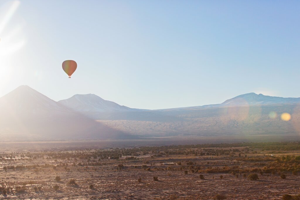 Balloon ride in the Atacama Desert