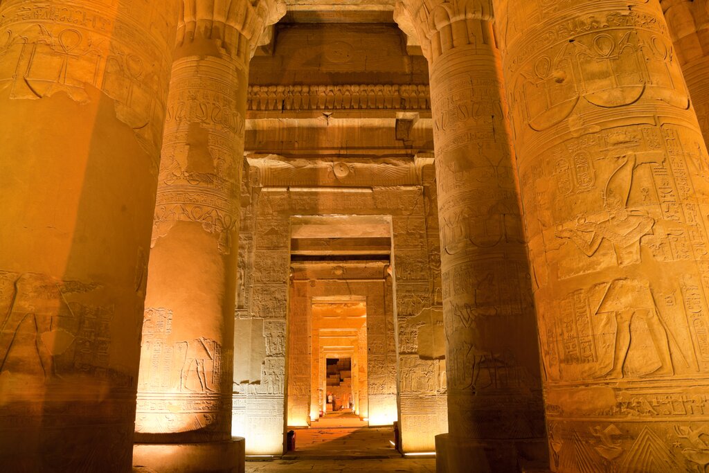 Visit Edfu and Kom Ombo, sail to Aswan