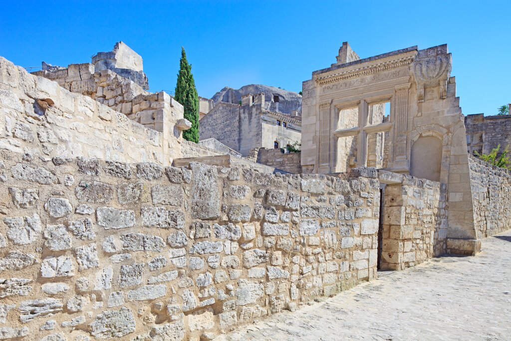Les Baux de Provence from the Val d'Enfer