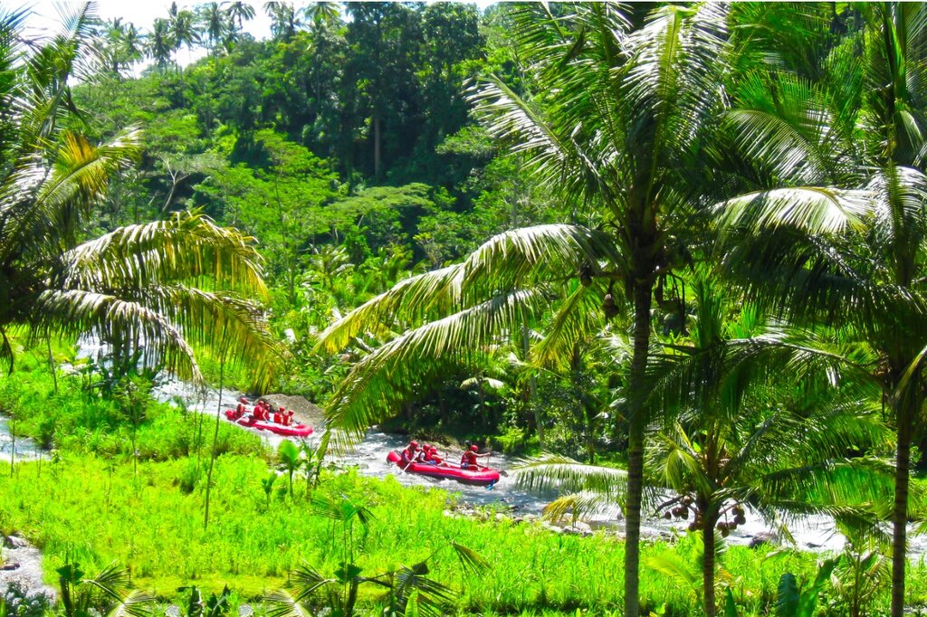 Rafting on Telaga Waja River