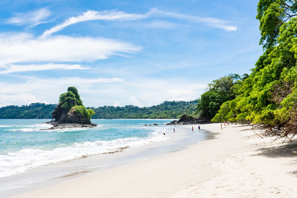The pristine sands of Manuel Antonio National Park