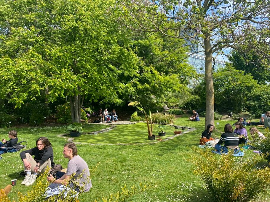 Morning at Ghent Botanical Gardens, Depart for Brussels