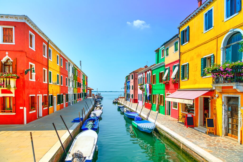 Colorful homes in Burano