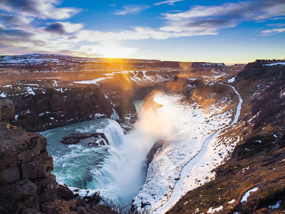 Gullfoss in Winter