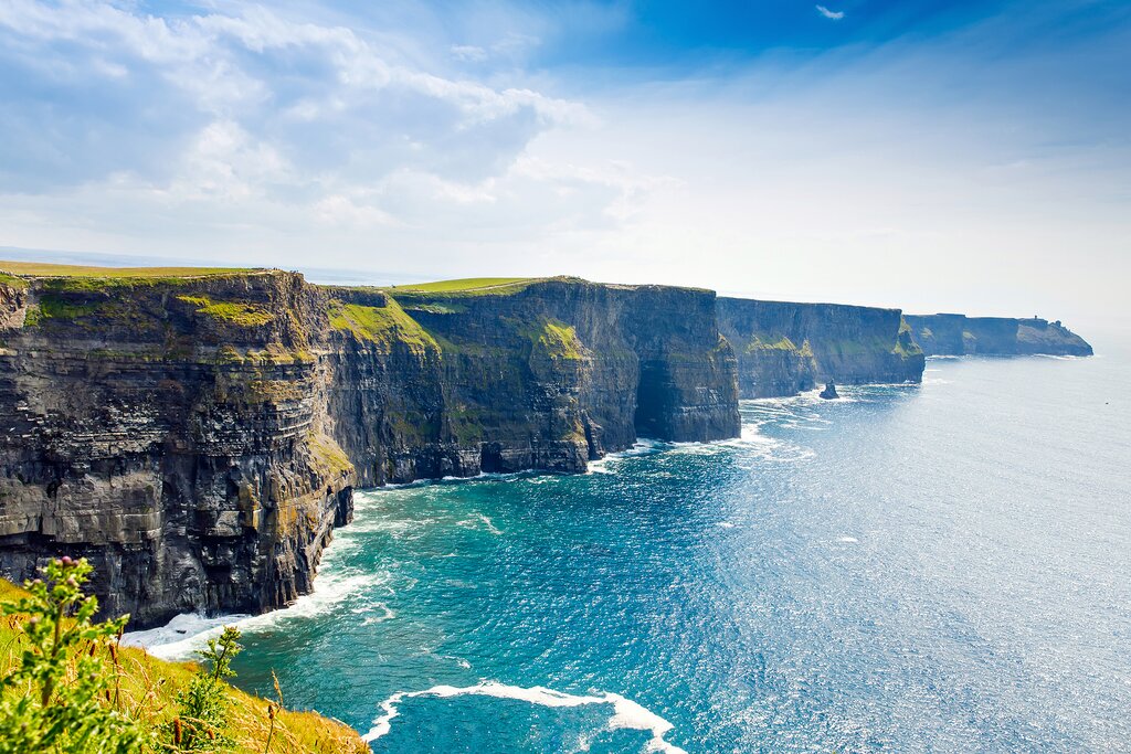 Ireland,  Cliffs of Moher in the Burren Region on the Wild Atlantic Way