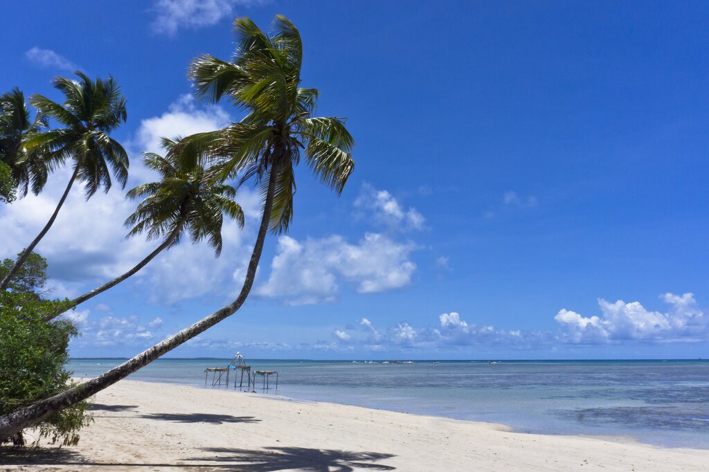Beautiful white-sand beaches of Boipeba, Brazil