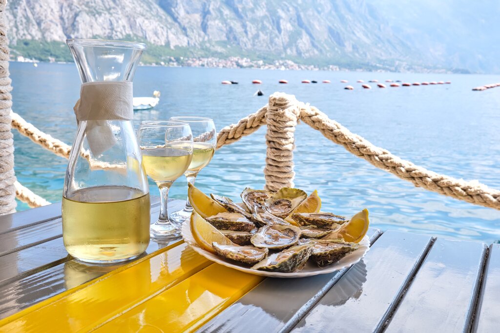 Taste the local wines and famous oysters of Croatia and Montenegro
