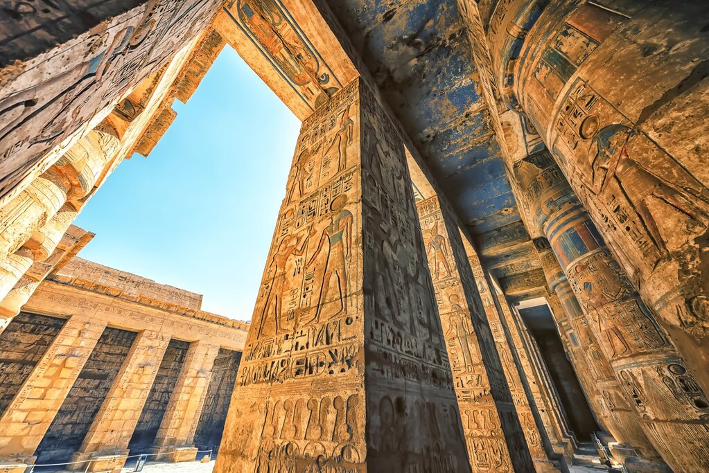 Cruise down the Nile to Luxor and explore its tombs and temples