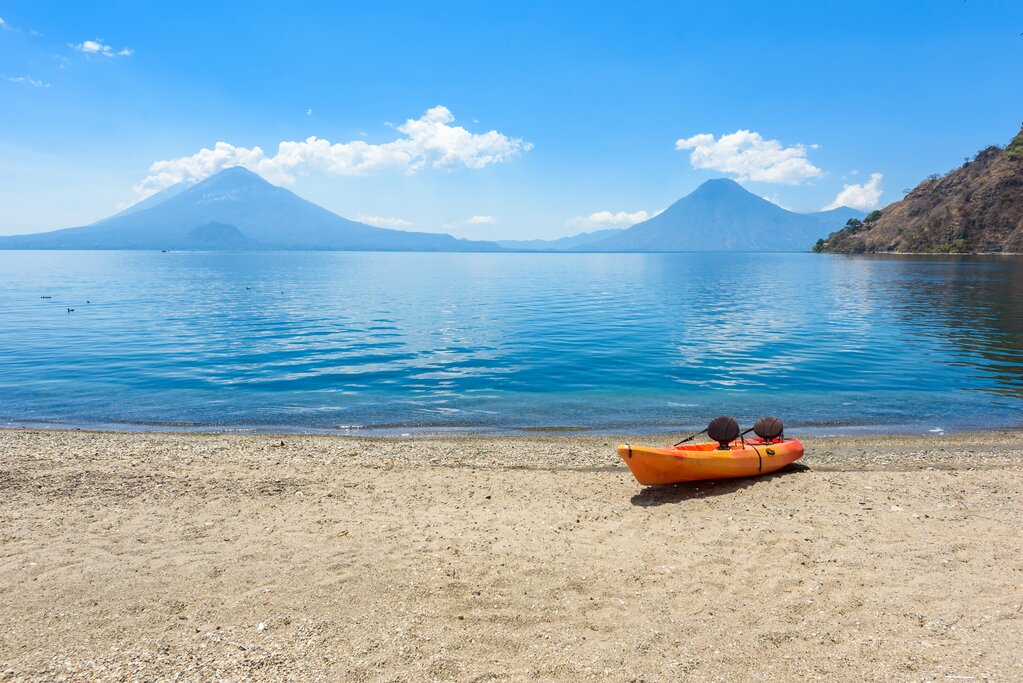 Kayaking at Lake Atitlán