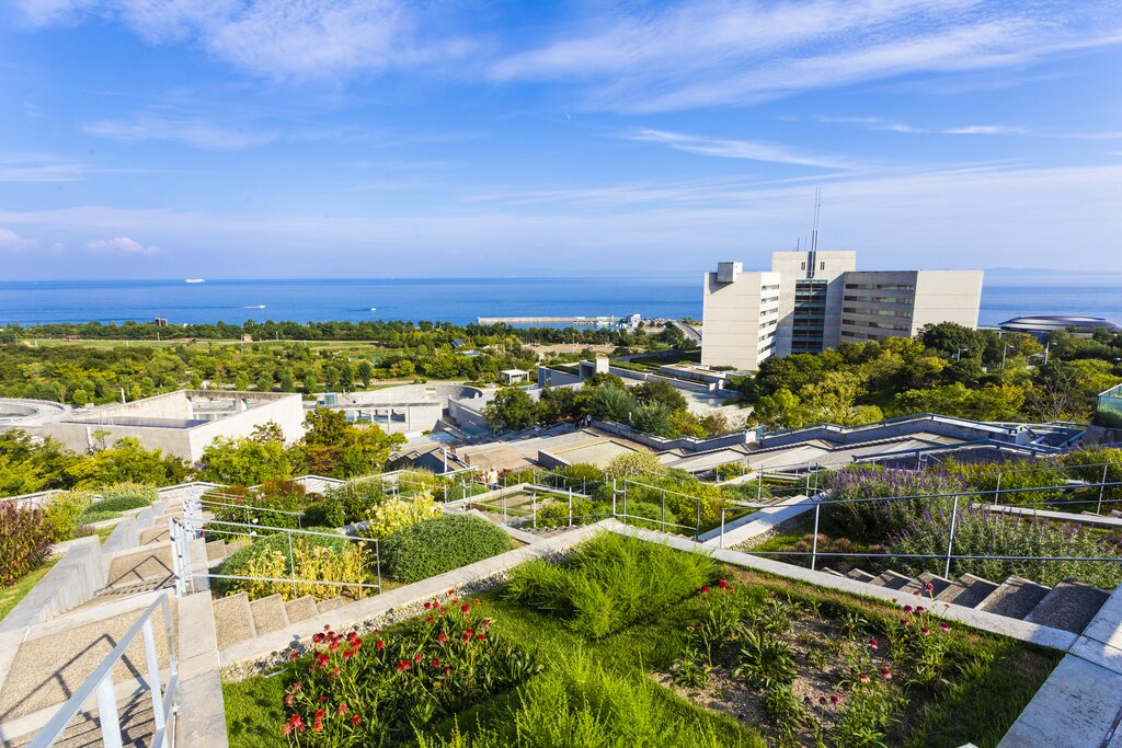 Hundred Step Garden, Awaji Yumebutai, Awaji island, Hyogo prefecture, Japan