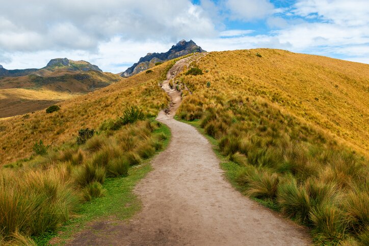 View of Quito from Rucu Pichincha volcano