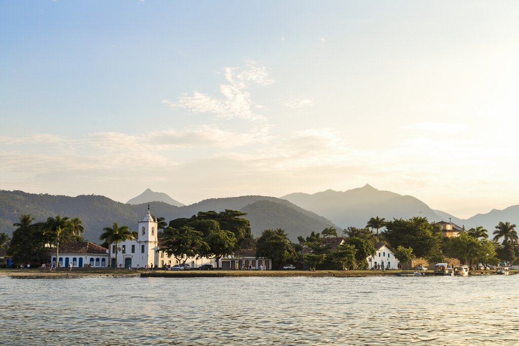 Aerial View of Paraty Bay