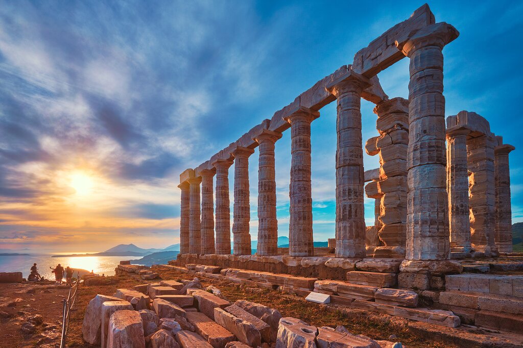 An Athenian outdoor cafe
