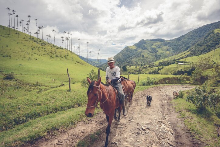 Horseback riding in Colombia