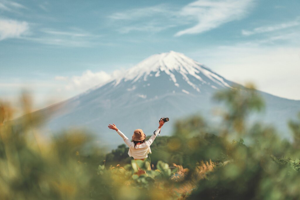 Mount Fuji and Lake Kawaguchi