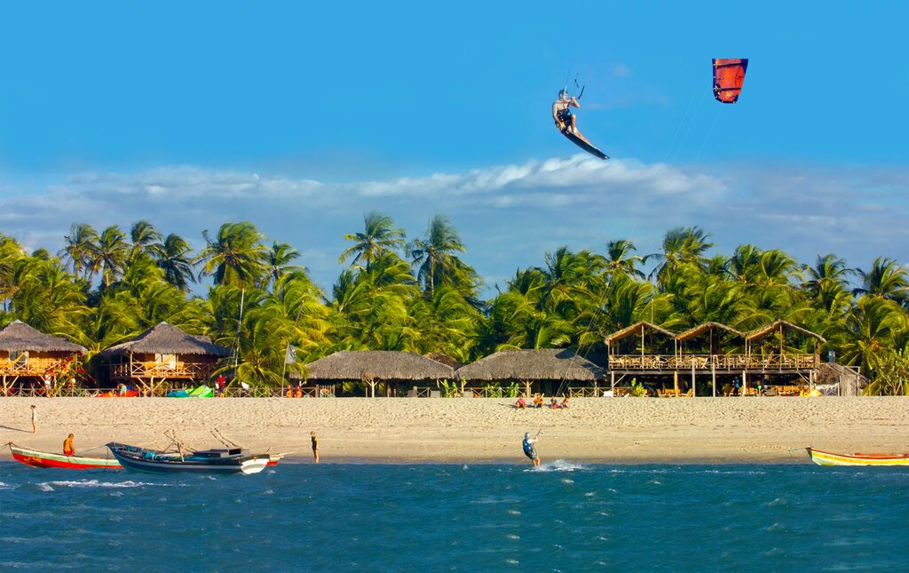 Kitesurfing in Barra Grande