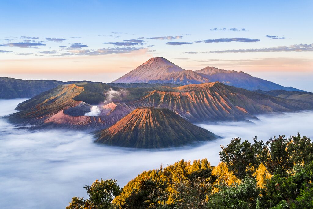 Sea of clouds in Bromo