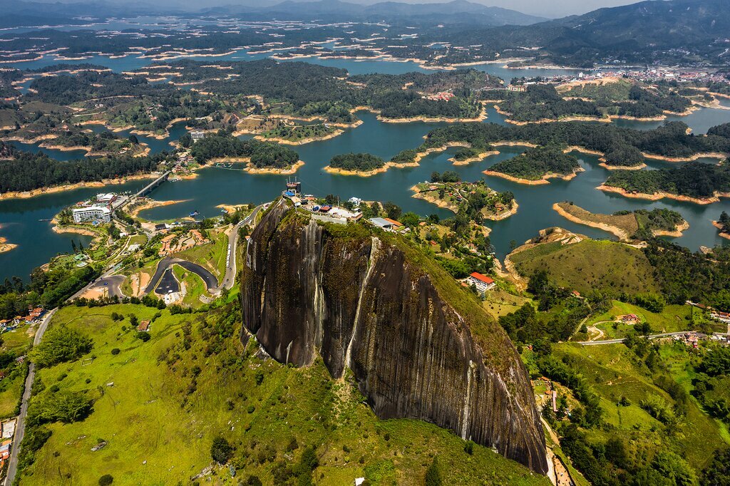 Enjoy spectacular views from the top of Peñol Boulder