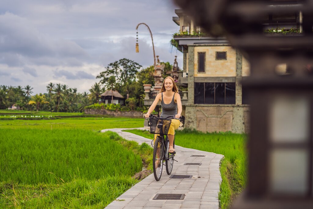 Go on an early morning cycling tour