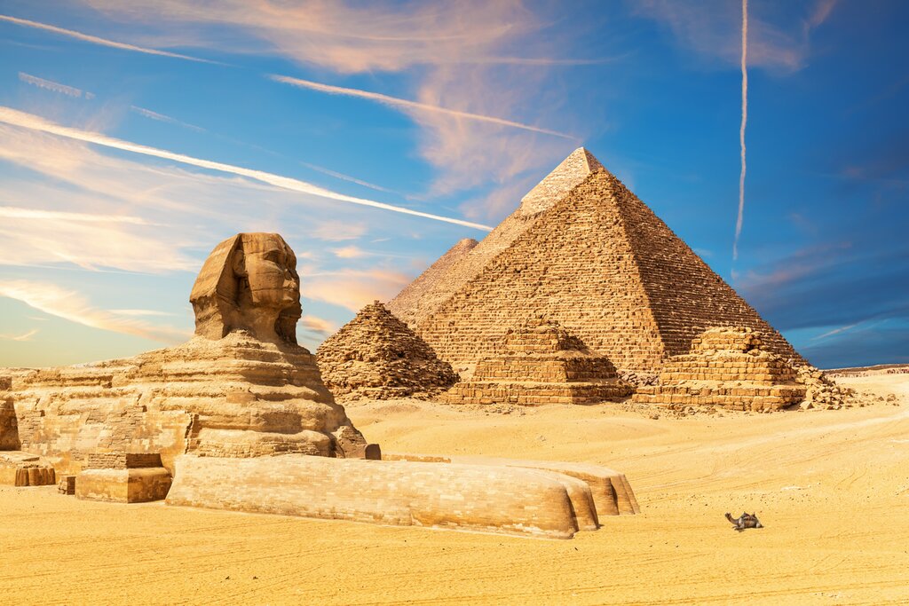 Giza Pyramids and the Sphinx