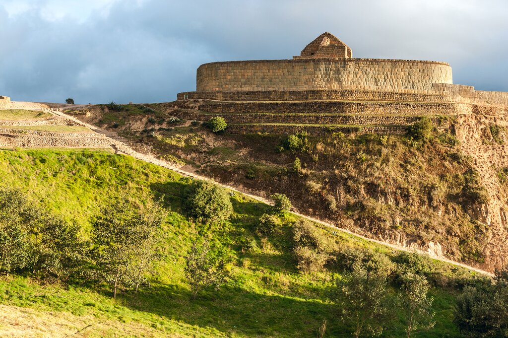 The Temple of the Sun in the Ingapirca ruins