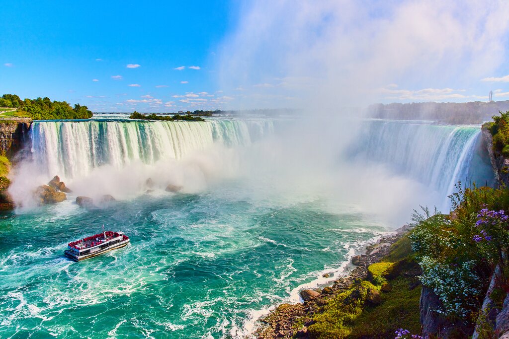 Get an up-close look at the iconic Niagara Falls on a 20-minute boat cruise