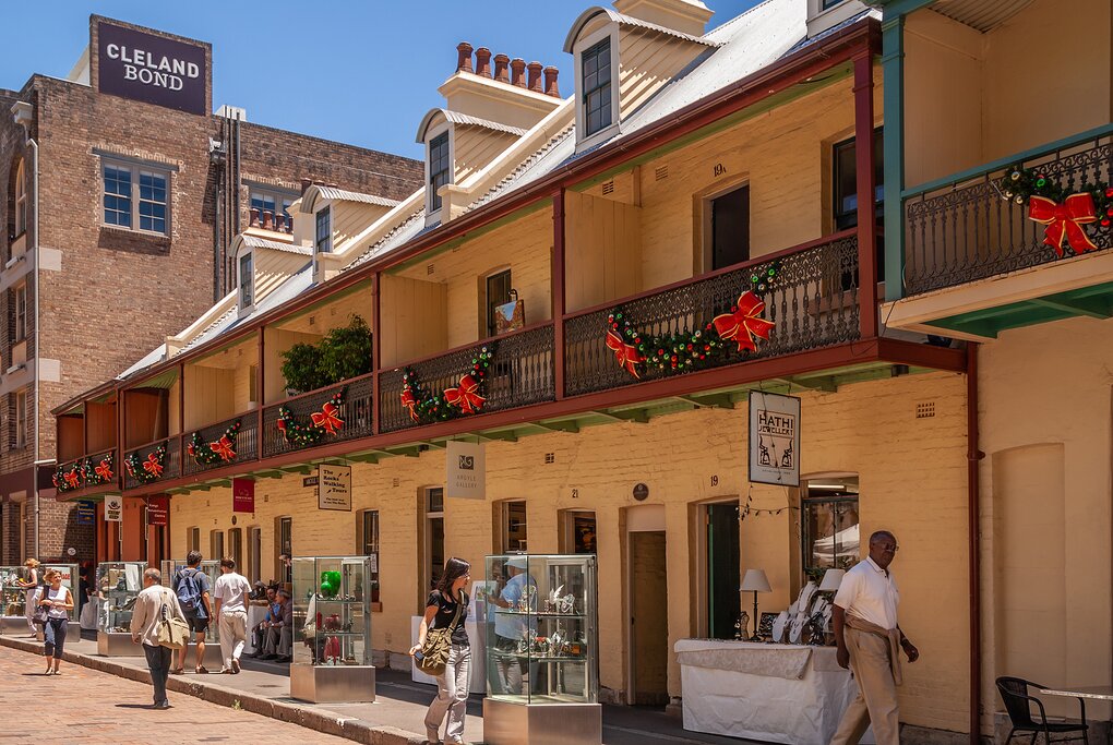 Heritage buildings in The Rocks