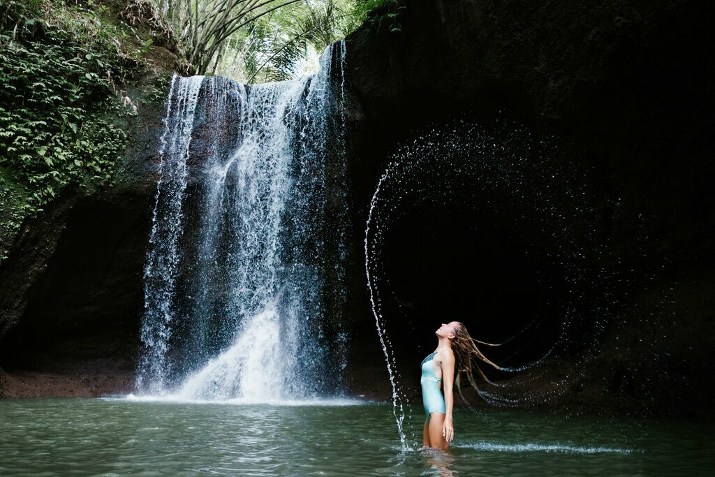 Suwat Waterfall in Bali