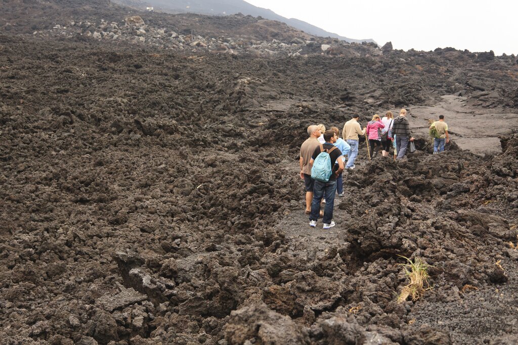 Cross lava fields to trek to the summit of Pacaya volcano, just outside of Antigua