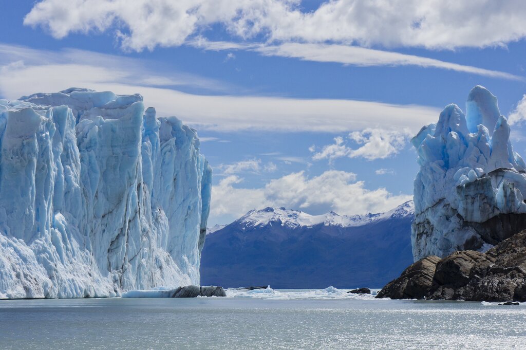 Sail around massive glaciers in Patagonia