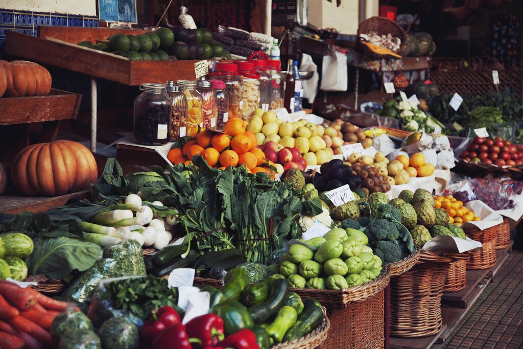 Vendors in the market