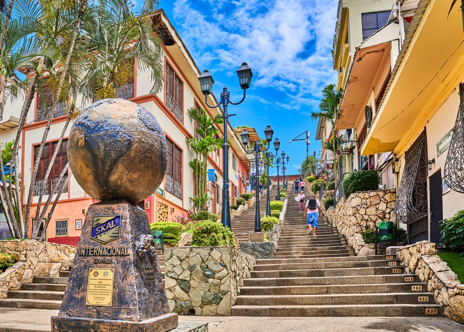 Santa Ana Hill steps in Guayaquil
