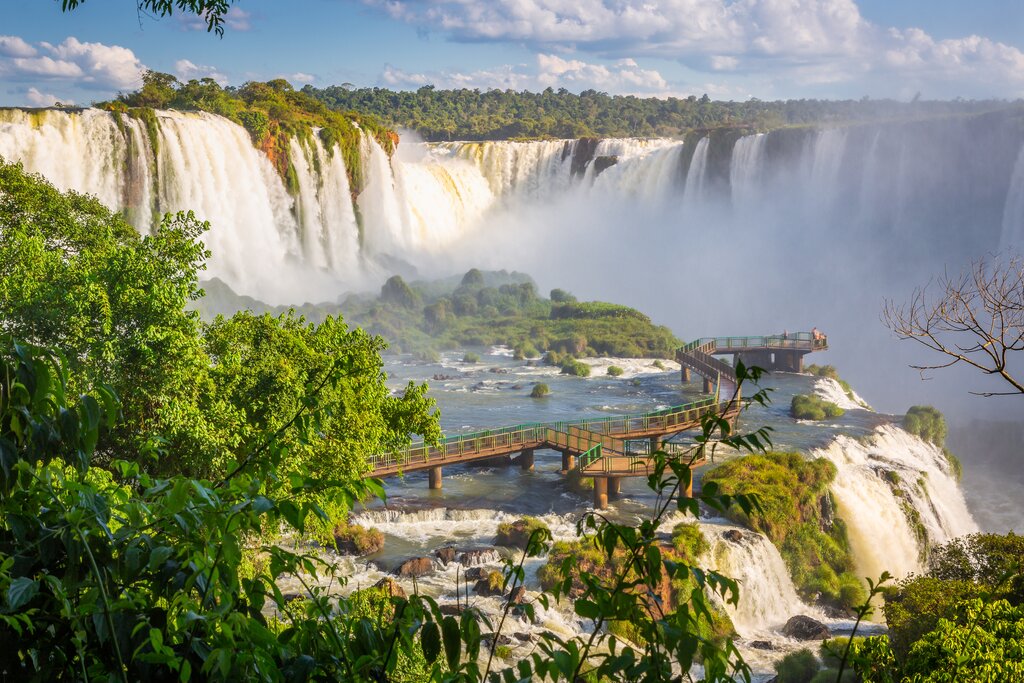 The Brazilian side of Iguazu Falls