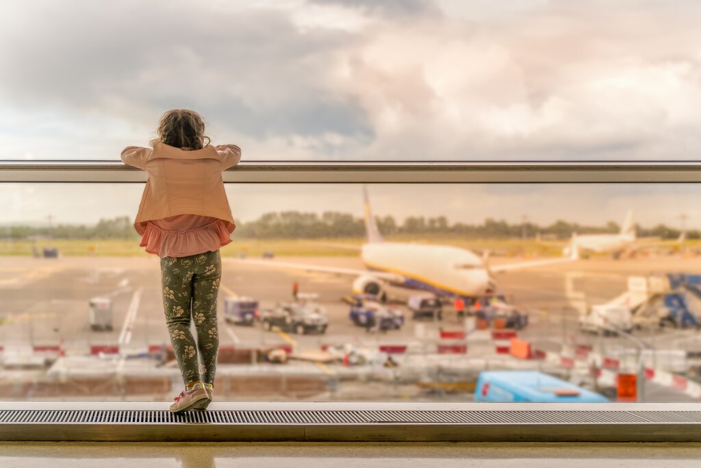 Girl at Dublin Airport