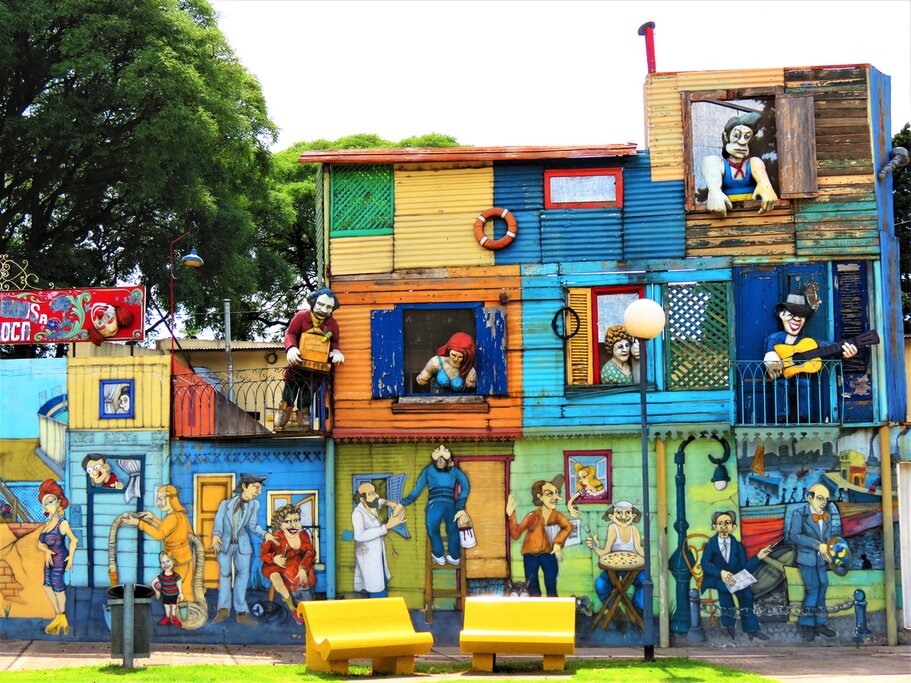 The vibrant neighborhood of La Boca