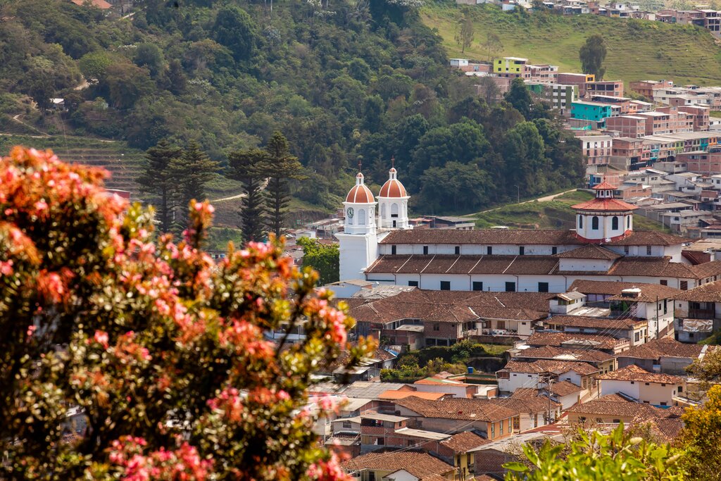 Make sure to walk through the pretty courtyard of the Botero Museum in Bogotá