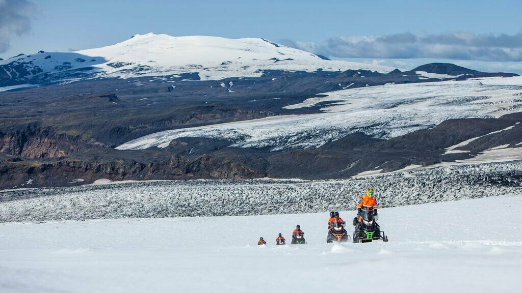 Snowmobiling in Iceland