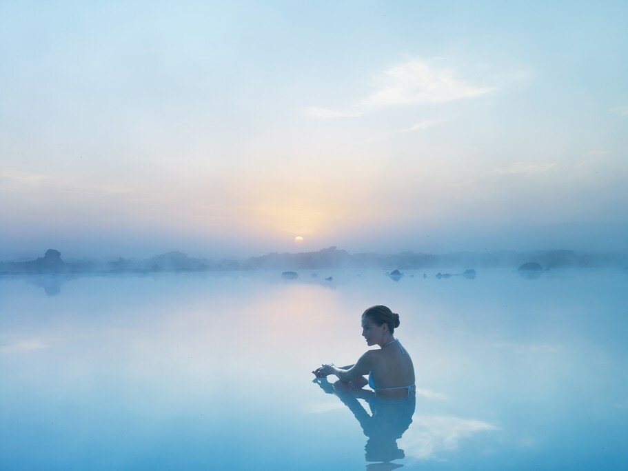 Misty mornings at Blue Lagoon