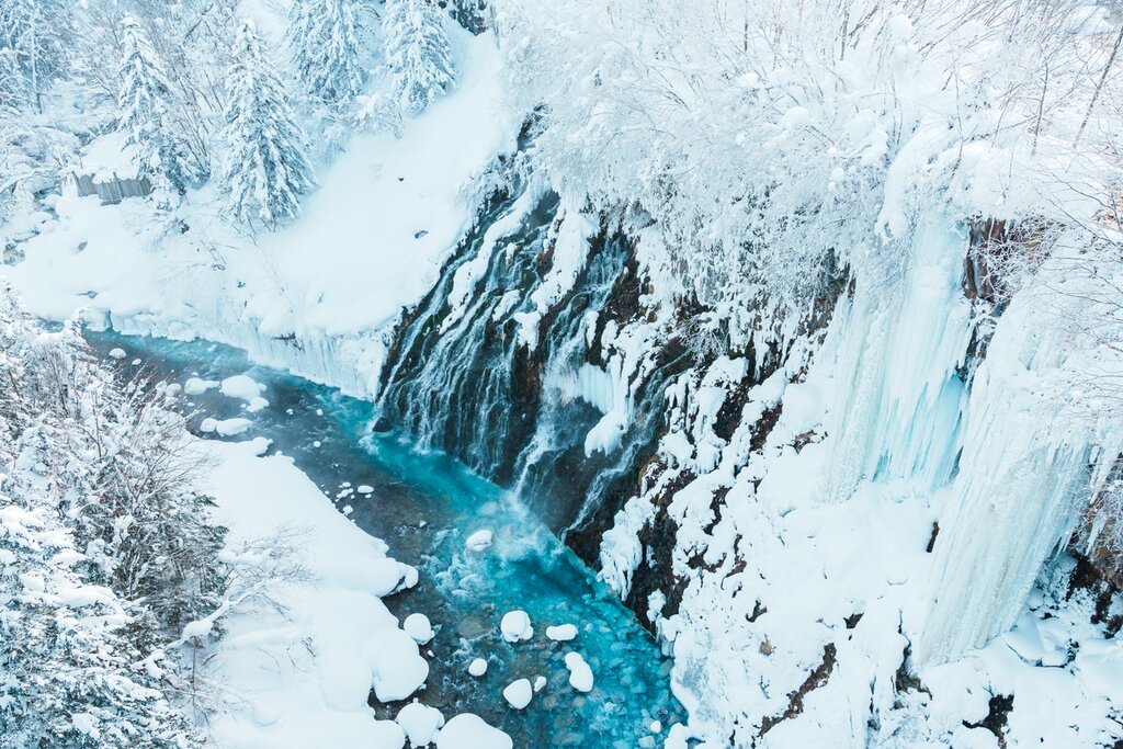 Transfer to Asahidake Onsen in Kamikawa with Biei Tour