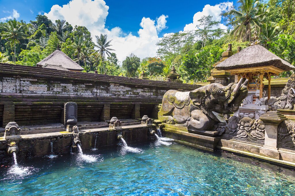 The holy springs in Tirta Empul are said to have magical properties