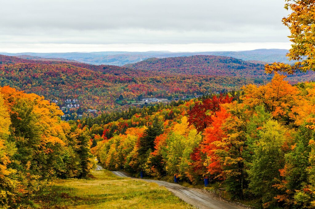 Enjoy the scenic views of Mont-Tremblant in the fall