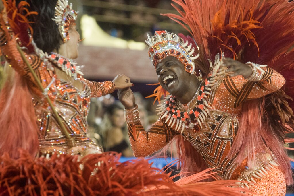Brazil, Rio de Janeiro - Parade of the Samba School at Carnival