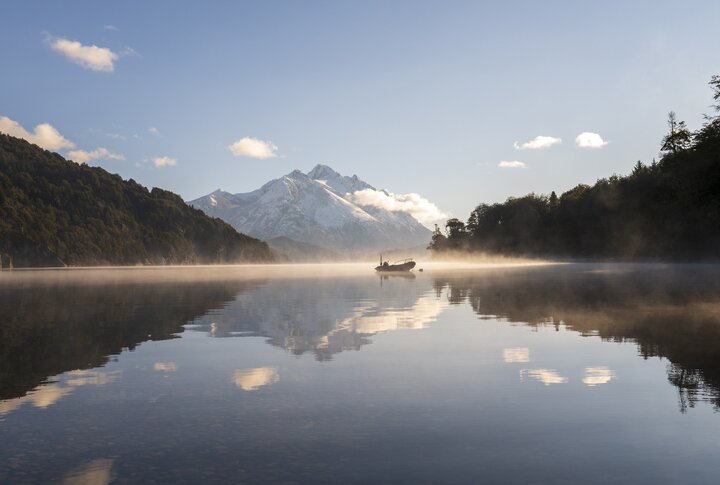Early morning light over Nahuel Huapi National Park, Argentina