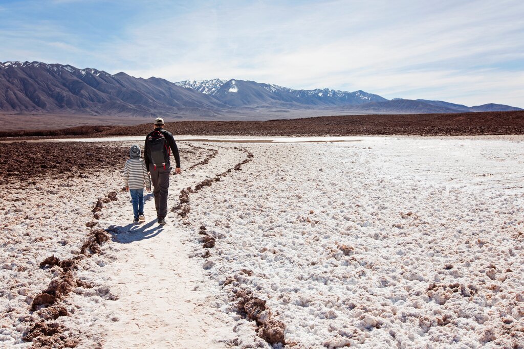 Explore the salt flats of the Atacama Desert