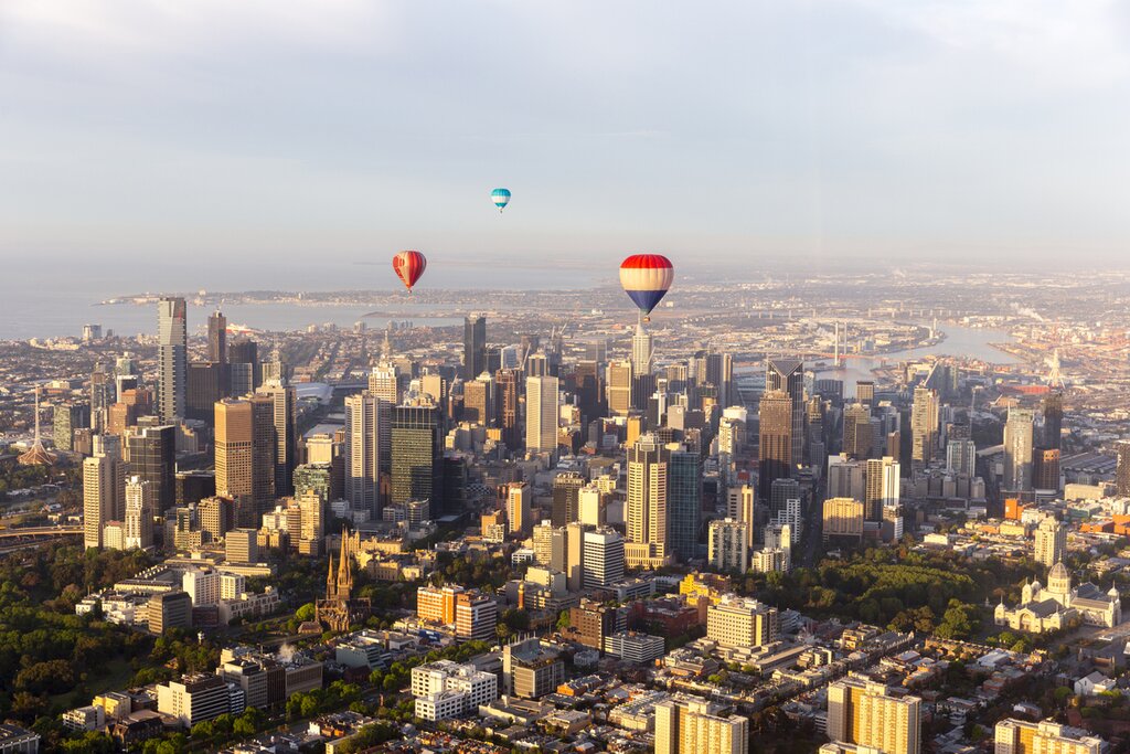 Ballooning over Melbourne