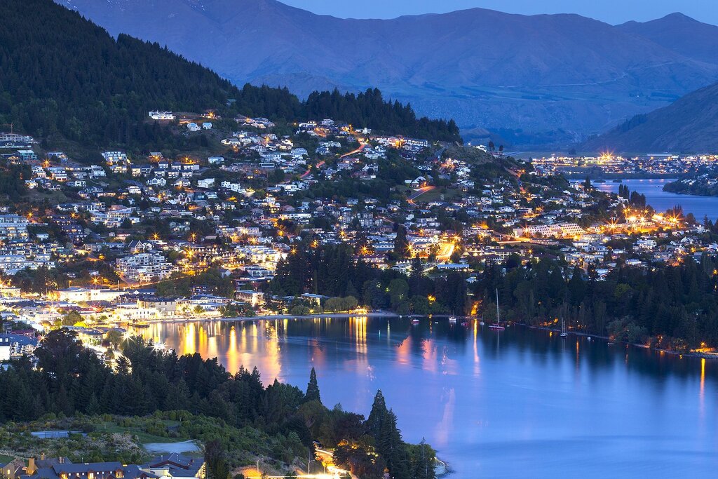 Sunset over Queenstown