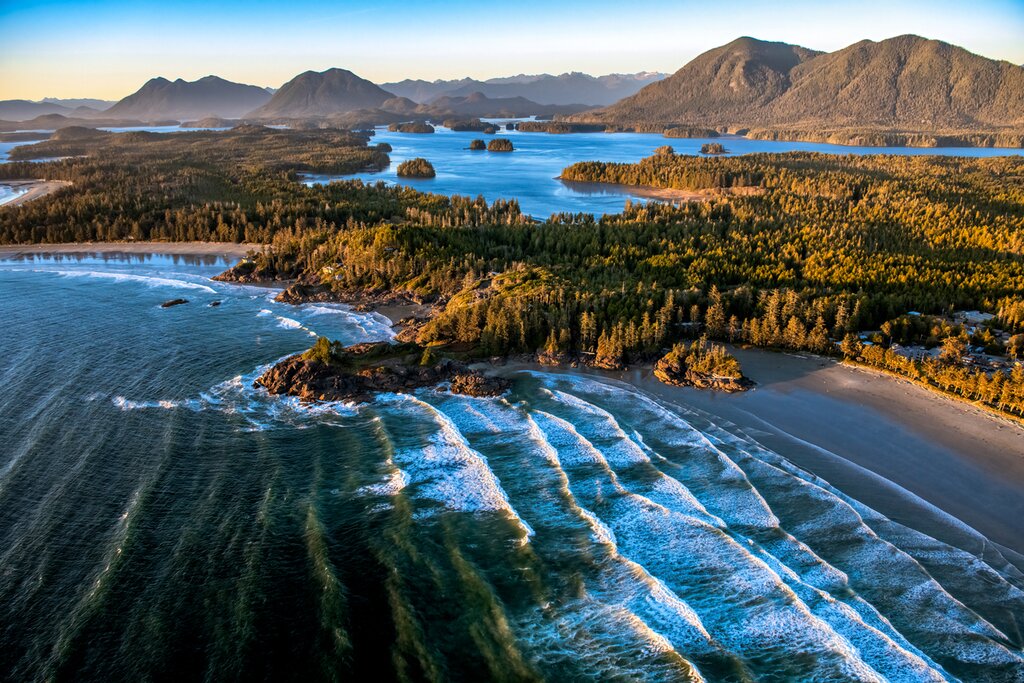 With two nights in Tofino, head to Cox Bay to surf the Pacific or catch the setting sun