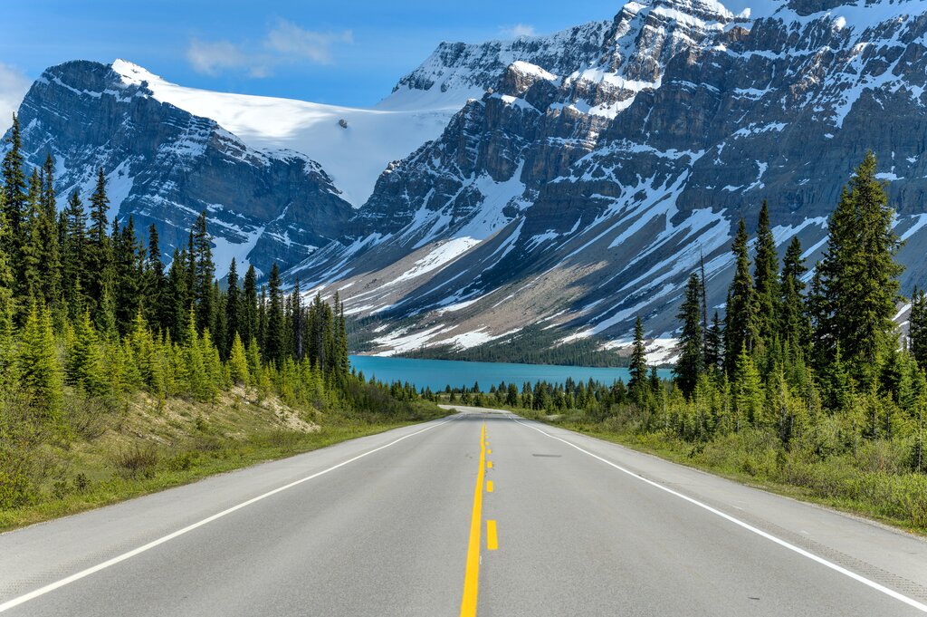 Icefields Parkway in the Canadian Rockies